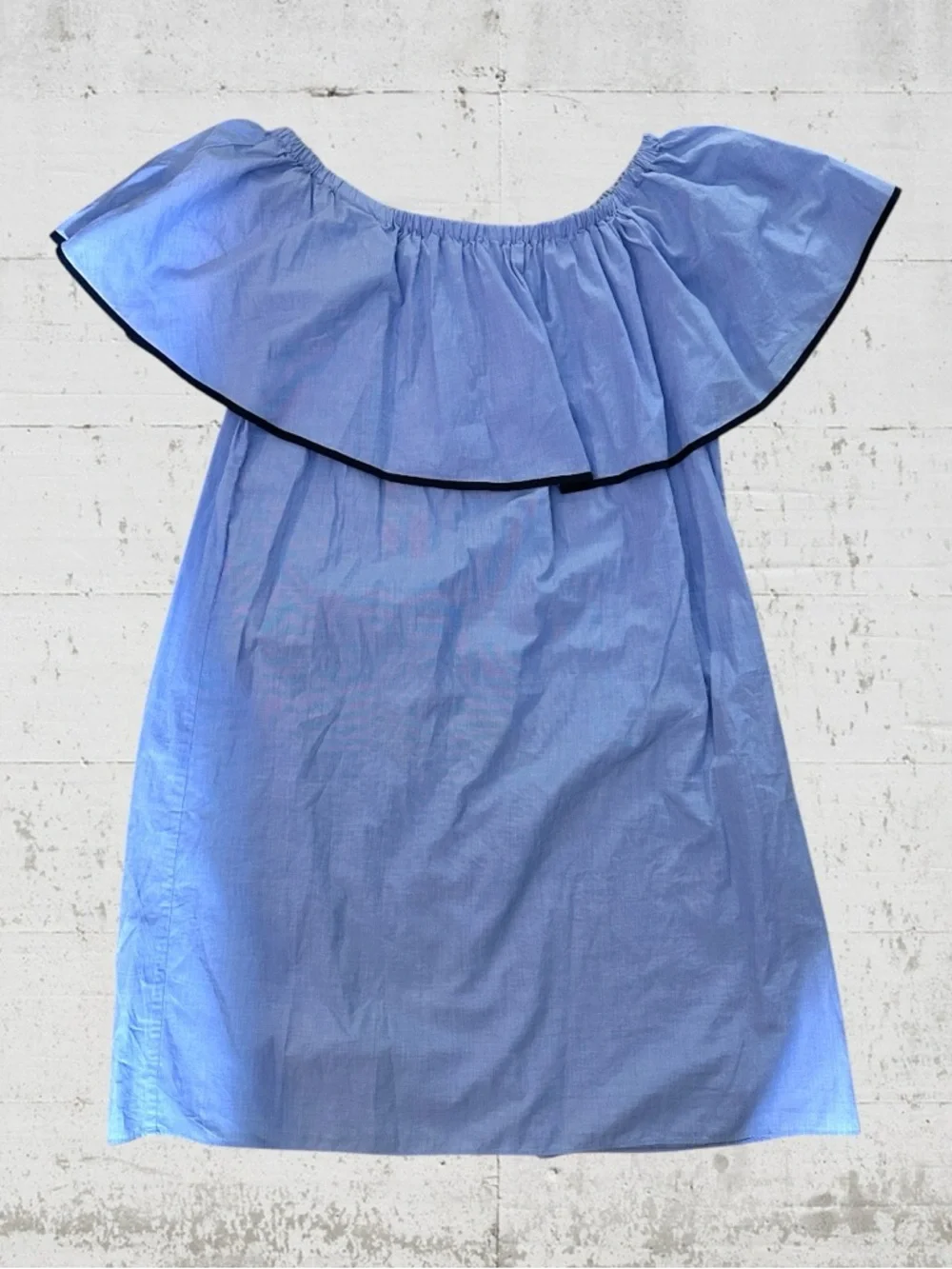 J. CREW OFF SHOULDER RUFFLE DRESS MEDIUM
